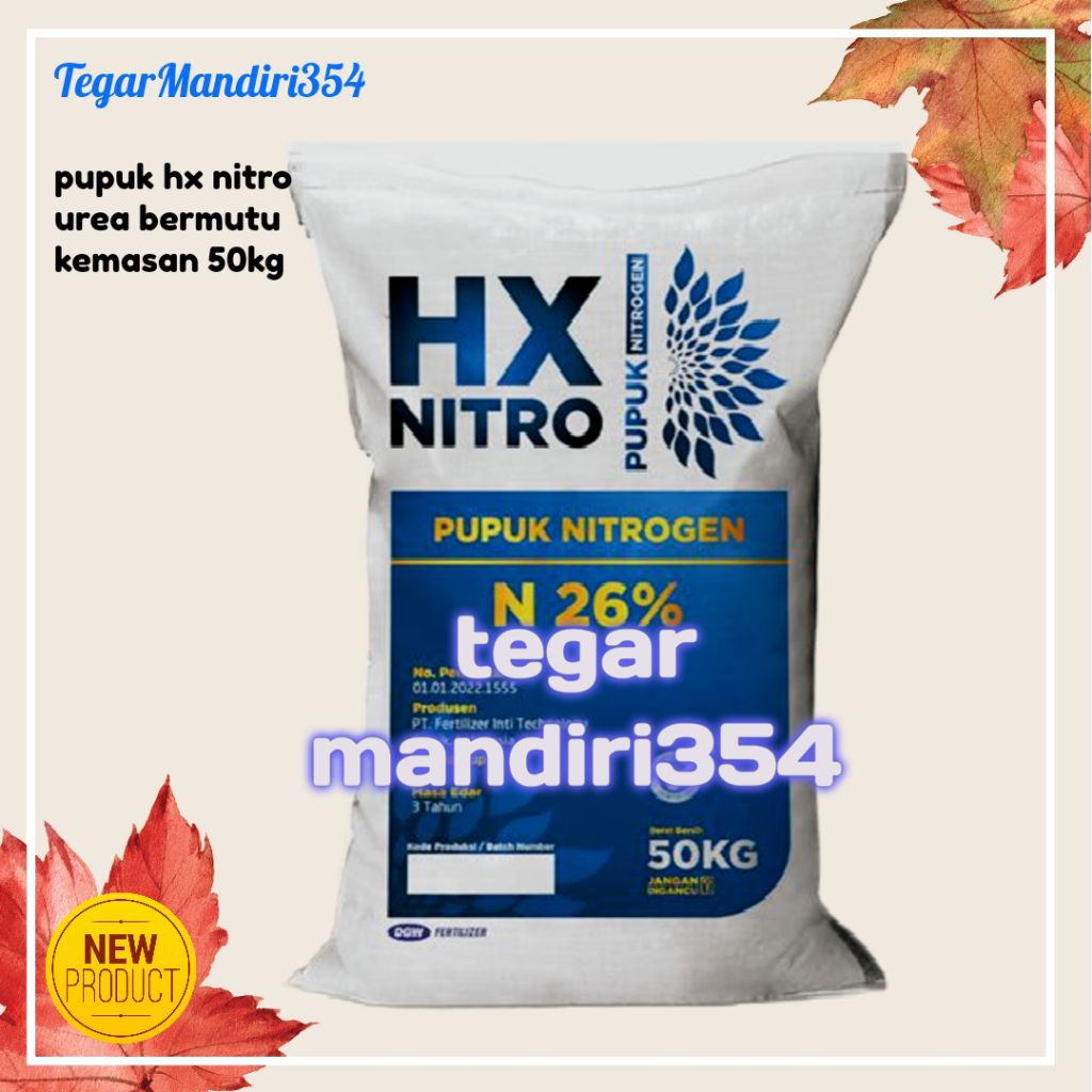 Pupuk urea bermutu hx nitrogen HX NITRO kemasan 50kg pupuk dgw fertilizer