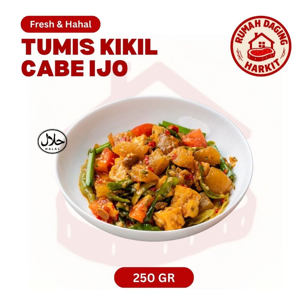 

Sayur Tumis Kikil Cabe Ijo 250gr Kab Tangerang