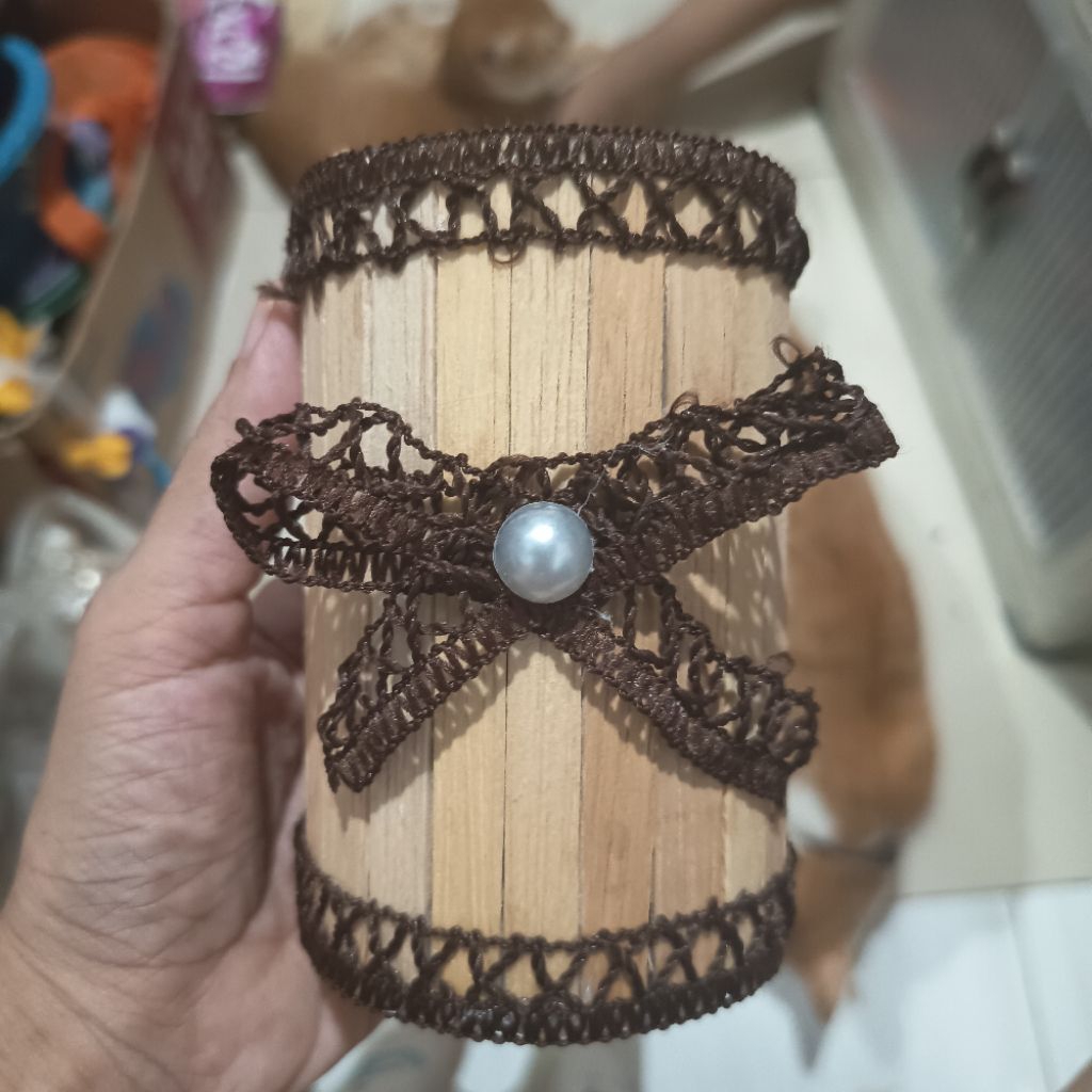 

Tempat pensil container kaleng stik es krim