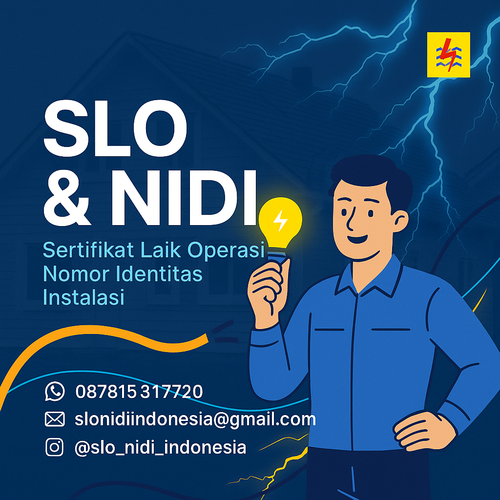 Penerbitan SLO & NIDI Listrik daya 1300 termurah