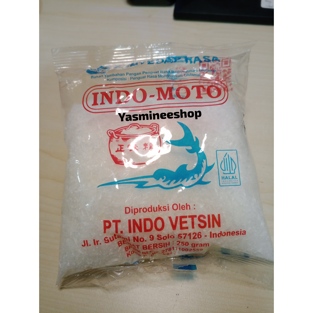 

Penyedap Rasa Indo Moto 250gr / Moto 250gr/Moto Cucut/MSG