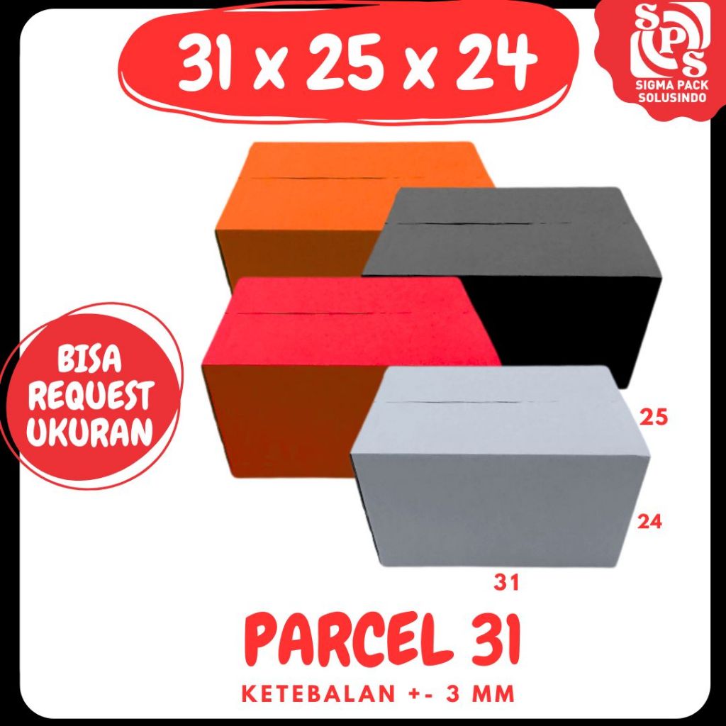 

Box Parcel 31x25x24 Kardus Packing/Kardus Parcel/Box Lebaran/idul Fitri/Dus Paket Bingkisan/sembako/Dus hampers/eid mubarak/Polos/Motif