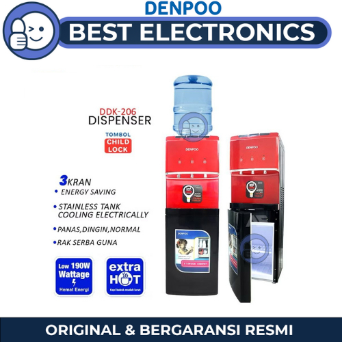 DISPENSER DENPOO GALON ATAS - DISPENSER TOP LOADING DENPOO DDK-206