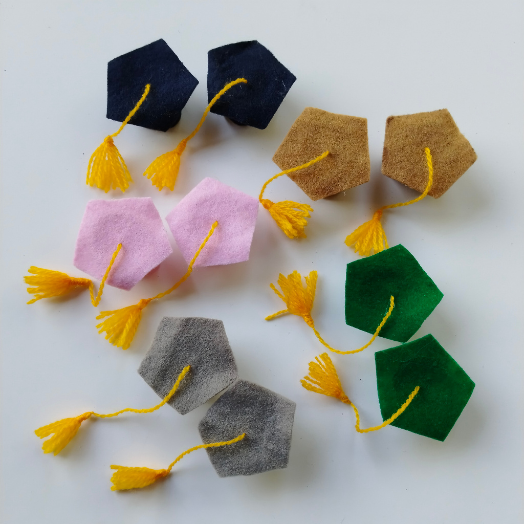 ASHJENA Topi Boneka Wisuda aneka warna Toga boneka beruang teddy bear graduation