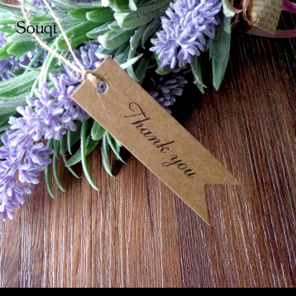 

Hangtag/ Kartu THANK YOU Kraft Brown