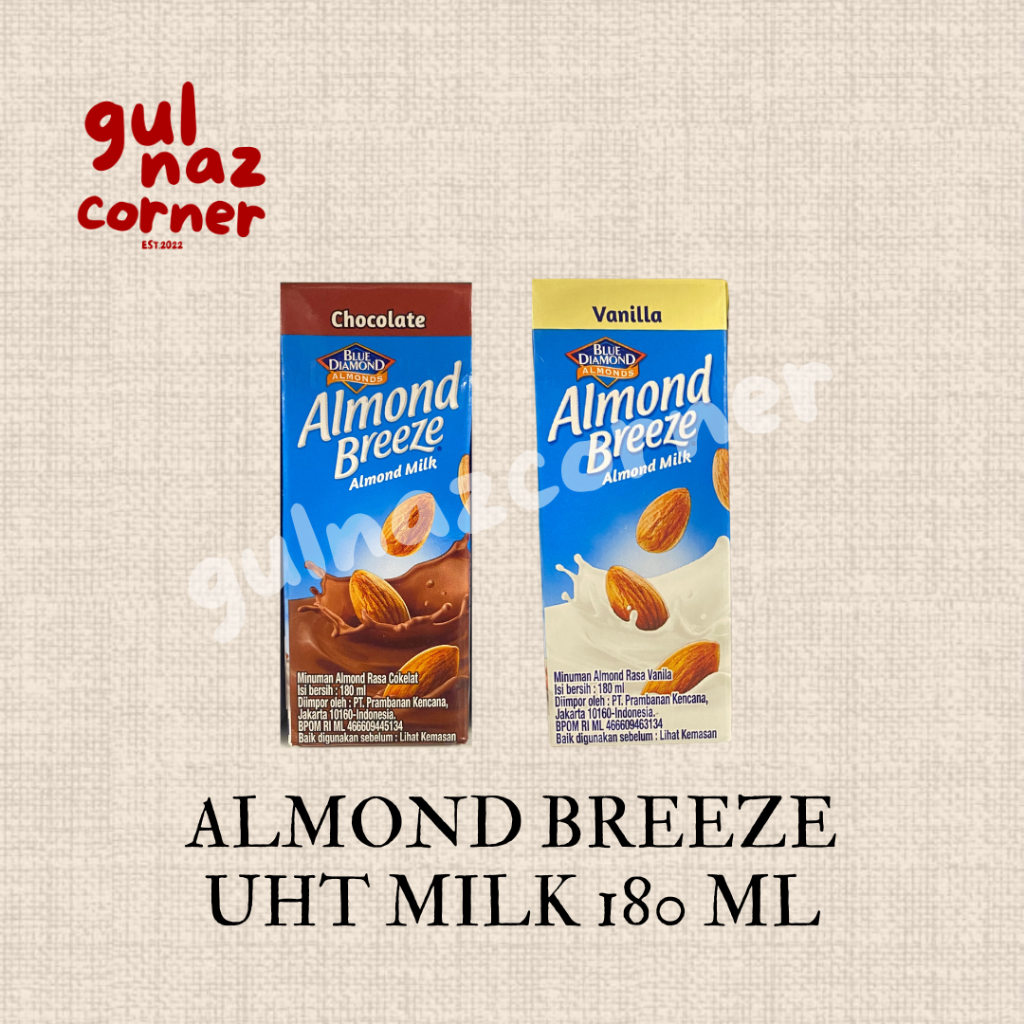 

[ FREE BUBBLE WRAP ] BLUE DIAMOND ALMOND BREEZE MILK 180 ML | CHOCOLATE VANILLA
