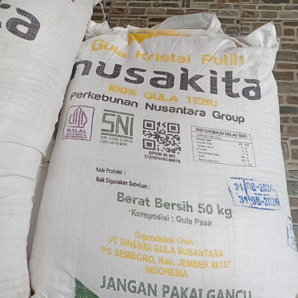 

Gula nusakita 50kg gula kering aman siap kirim