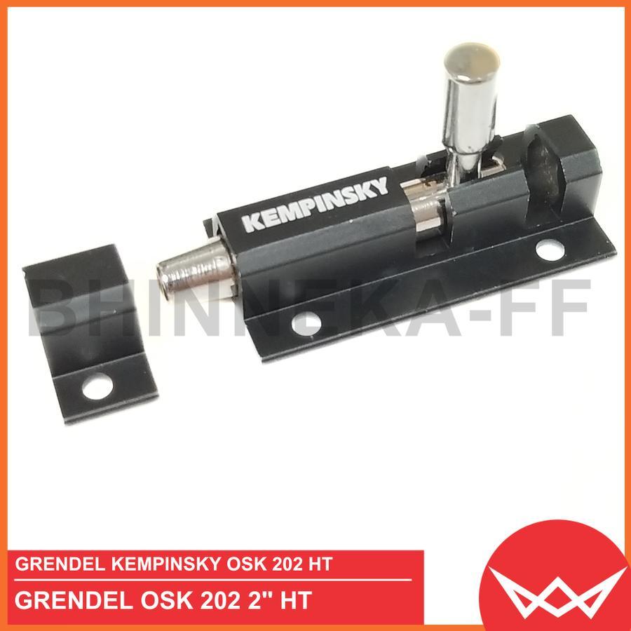 Grendel Pintu Slot Jendela Hitam / Kunci Pintu Rumah Kempinsky OSK 202 2 INCH Hitam