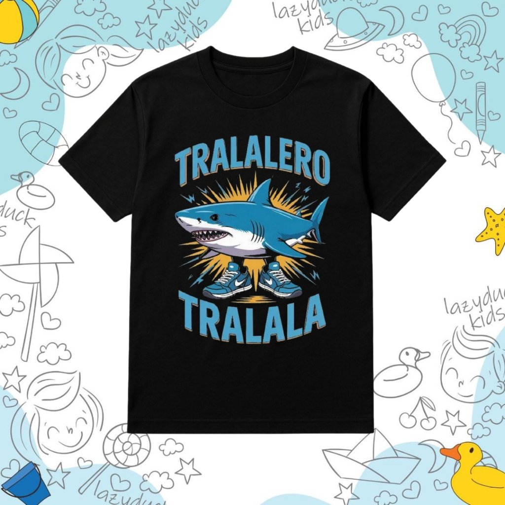 PINK PVNK BAJU KAOS ANAK LAKI LAKI ANOMALI TRALALERO TRALALA UMUR 1 - 10 TAHUN