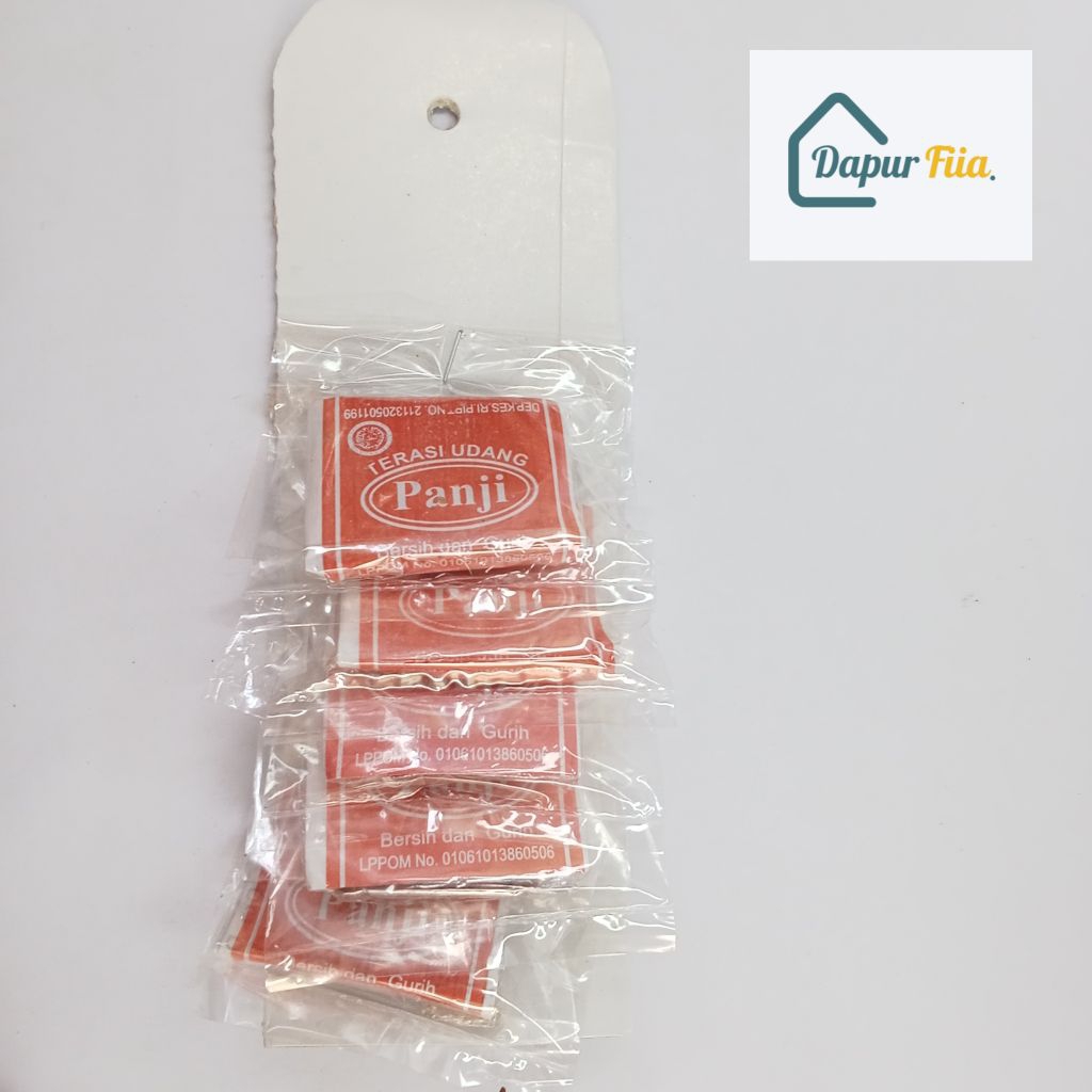 

Terasi udang panji renceng kecil isi 5 bungkus / terasi udang / bahan masakan / penyedap