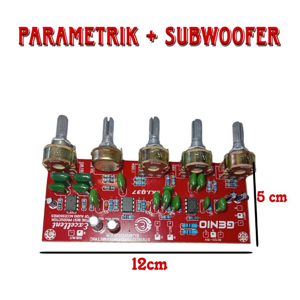 TONE CONTROL STEREO PARAMETRIK + SUBWOOFER