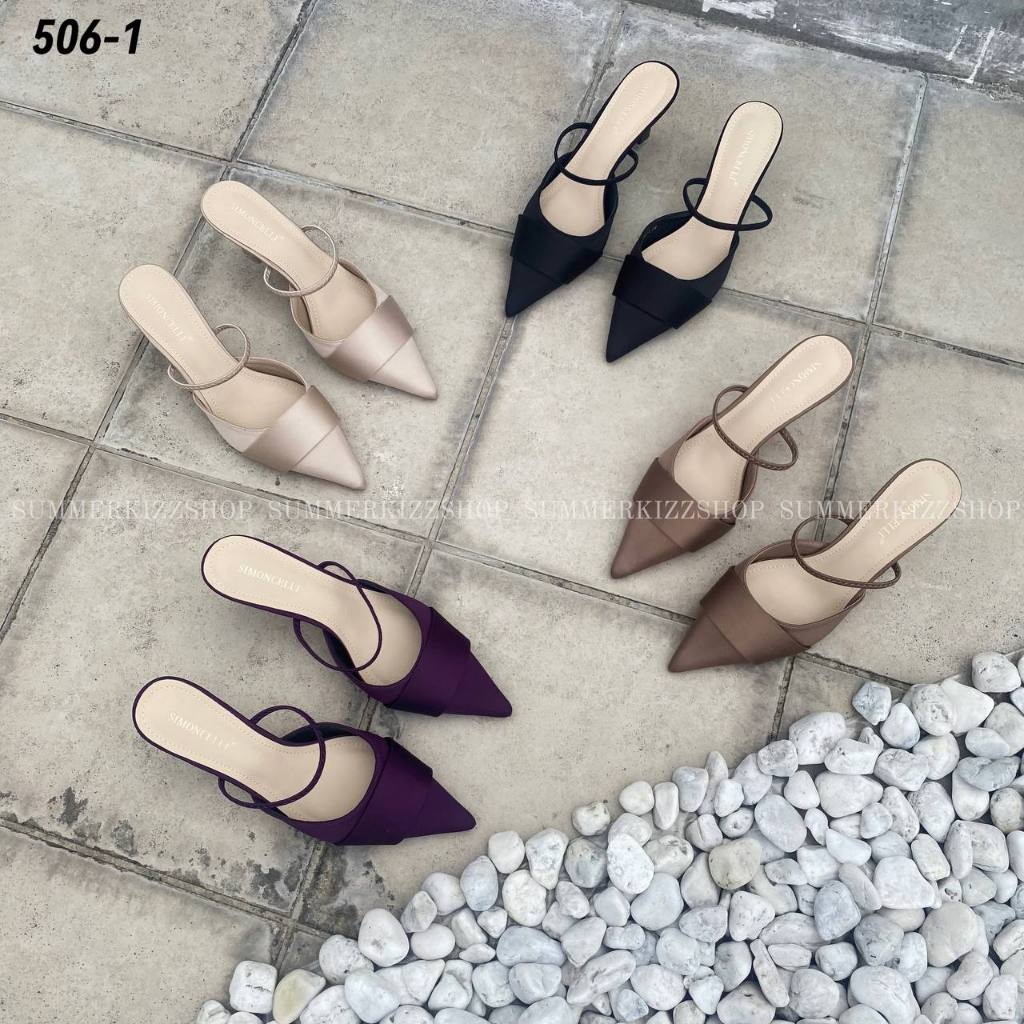 Simoncelli Sendal Heels 7 Cm | Sendal Wanita | Sendal Kantor Wanita | Wedding Shoes | High Heels | H