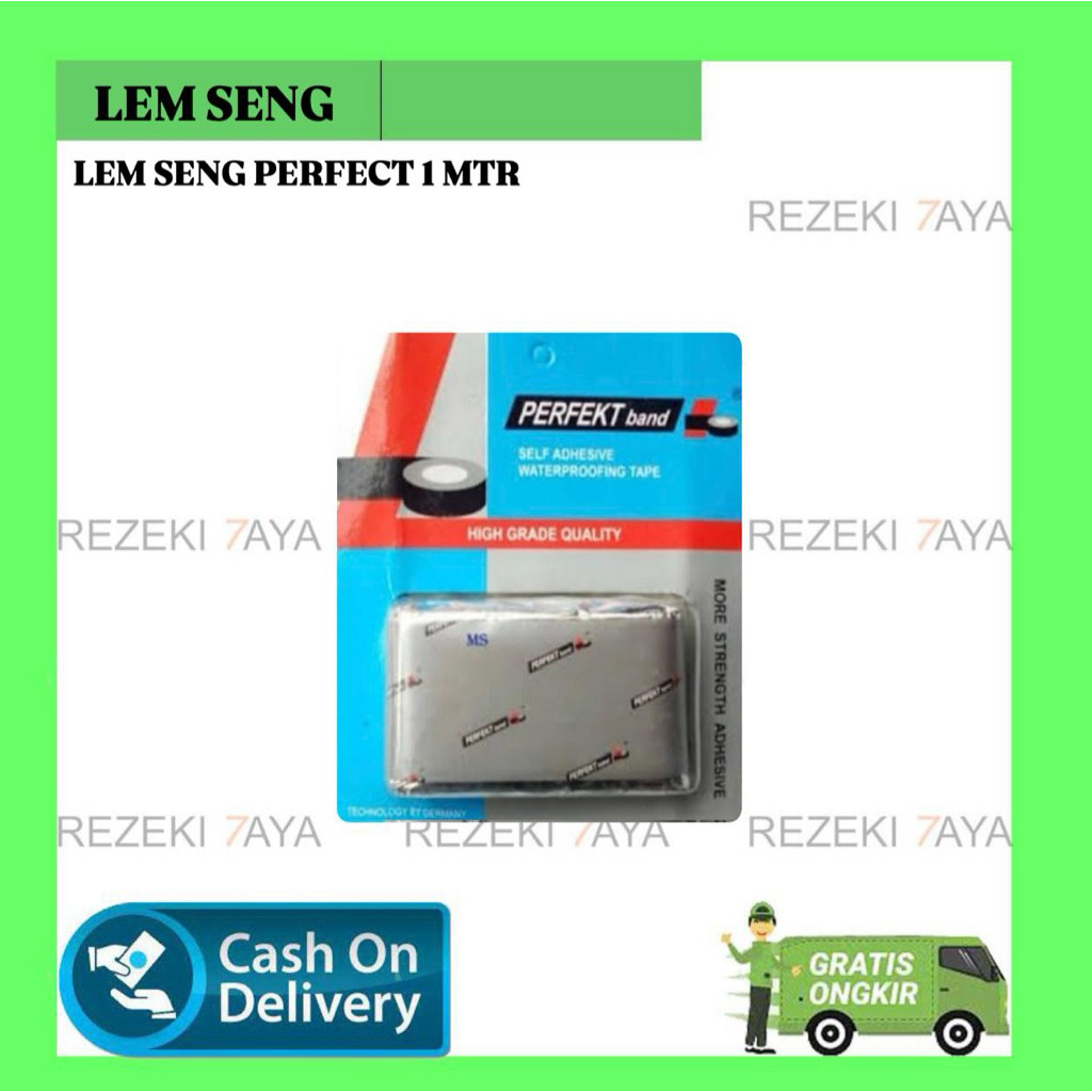 LEM SENG PERFEKT BAND 1 METER LEM REKAT KUAT TAMBAL SENG LEM TEMPEL SENG ANTI BOCOR