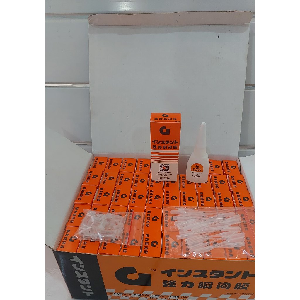 

Lem G Super / Lem Setan Perekat Serba Guna Ampuh Kemasan : 50Pcs (1Box)