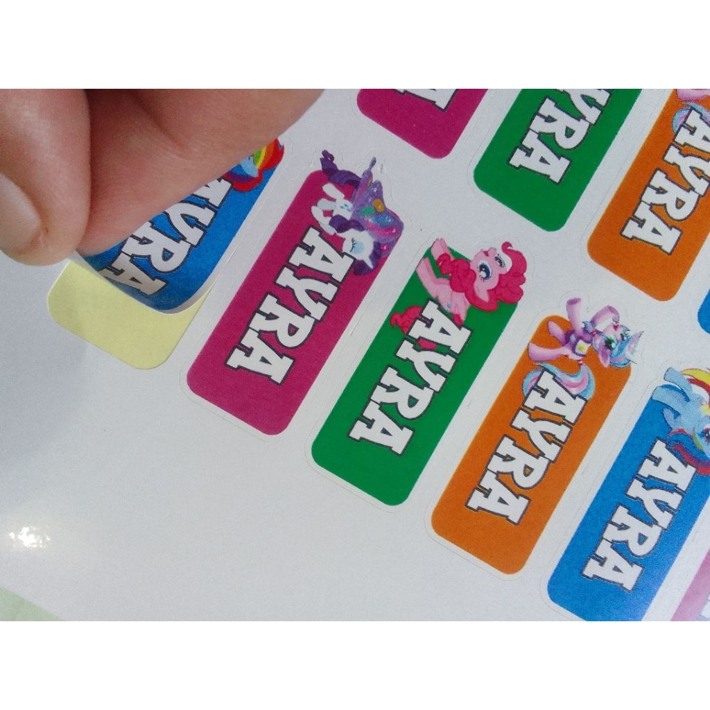 

144 pcs stiker nama KARAKTER / Stiker ATK / Stiker Botol / label ATK