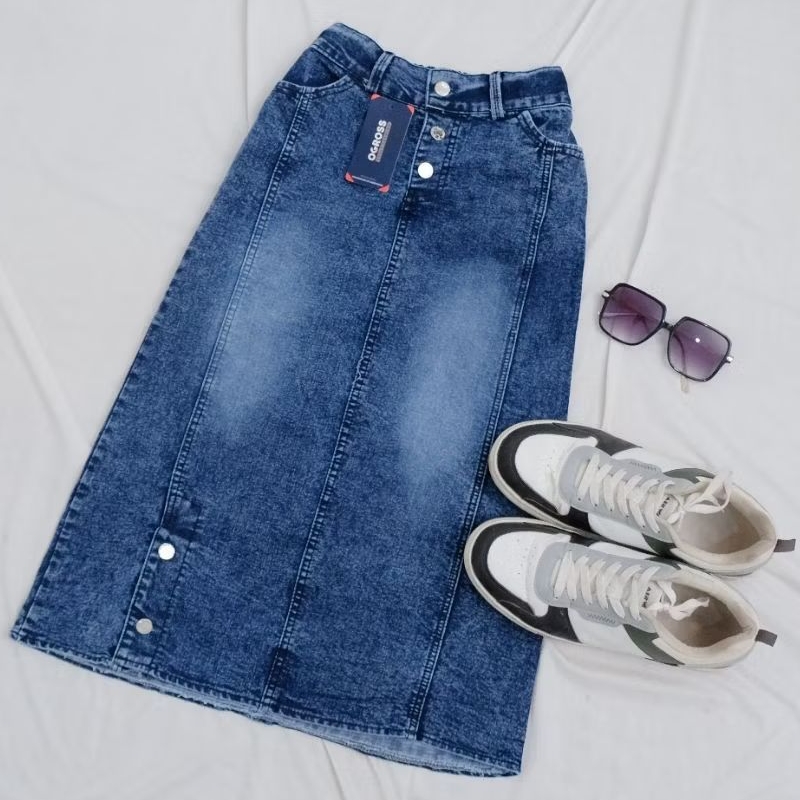 ROK JEANS 7/9 ANAK PEREMPUAN SKIRT SEPAN PREMIUM STREETCH