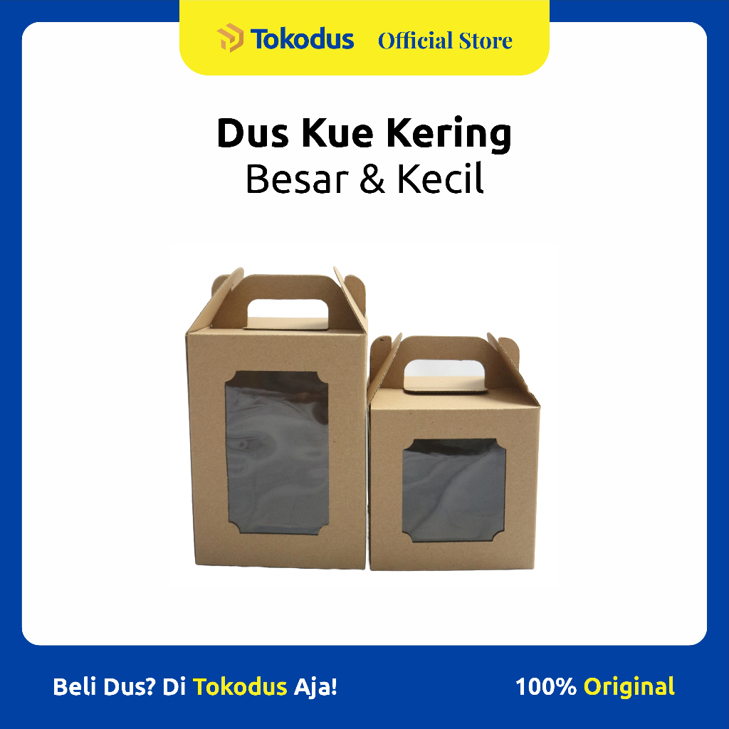 

Kardus Box Kue kering Mika Jinjing isi 3 Toples | Dus kue Kering | Dus Gable uk 14 x 14 cm - Tokodus Katapang