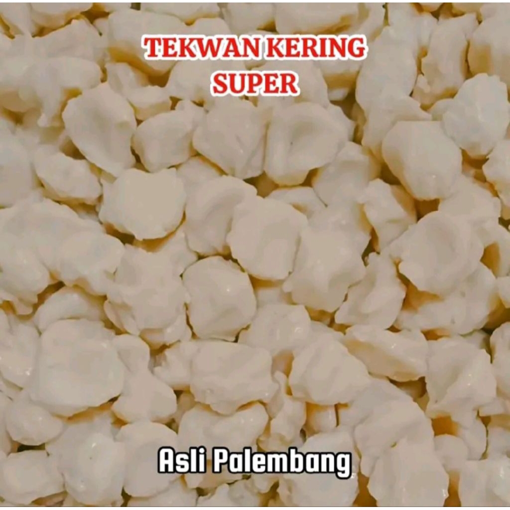 

[Bisa COD] Tekwan Kering Ikan Tenggiri Makanan Mentah Palembang Kualitas Super 500 Gr+Bumbu Komplit