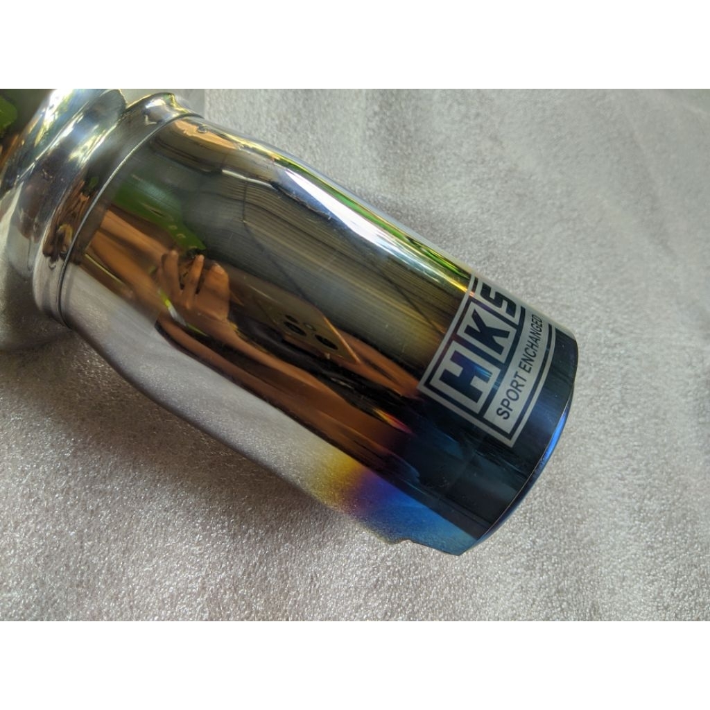 Knalpot Racing Mobil HKS TOPI DOUBLE Warna Biru