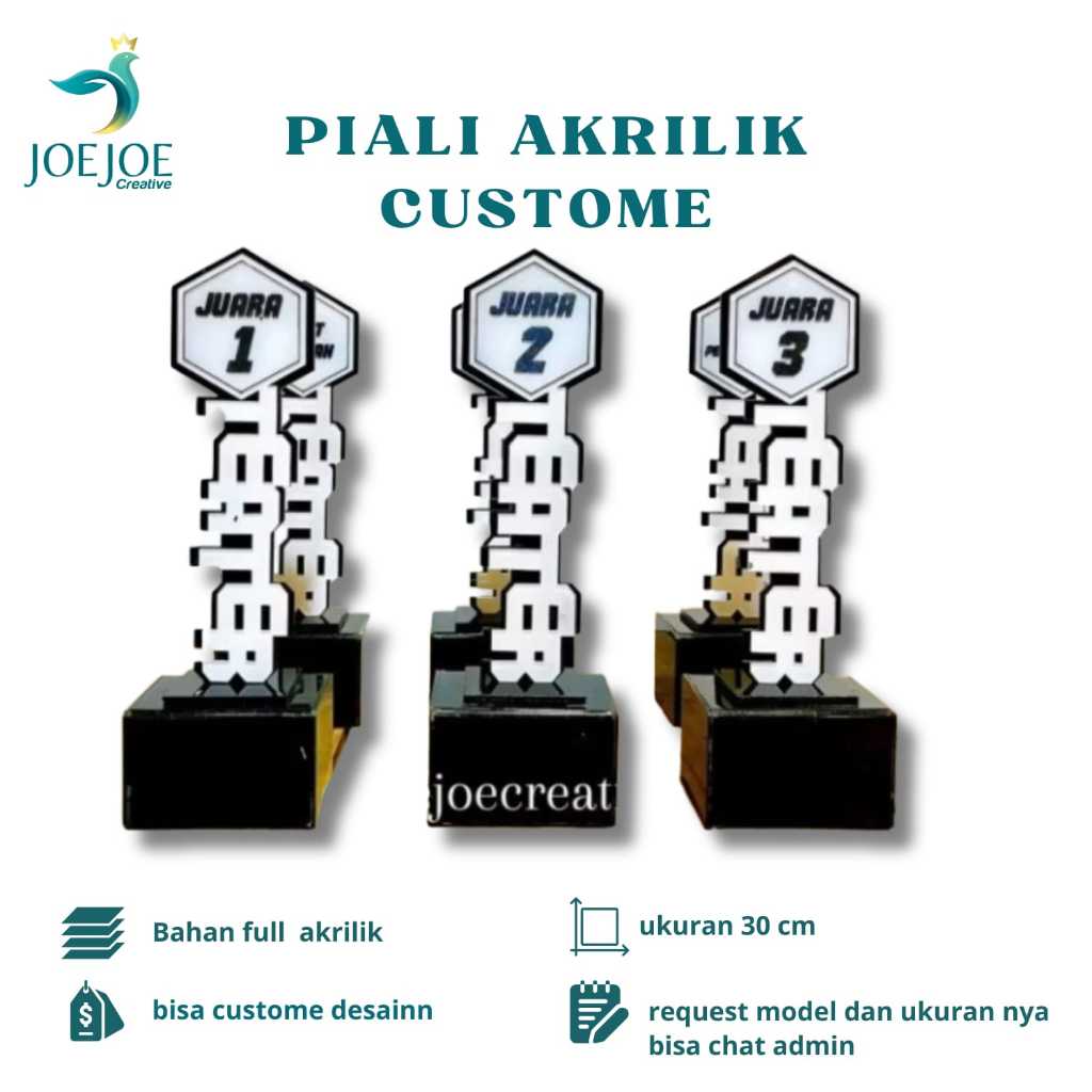 

PIALA AKRILIK CUSTOME | PLAKAT KEJUARAAN CUSTOME | PIALA CUSTOME | PIALA AKRILIK KESENIAN | TROPHY PIALA AKRILIK