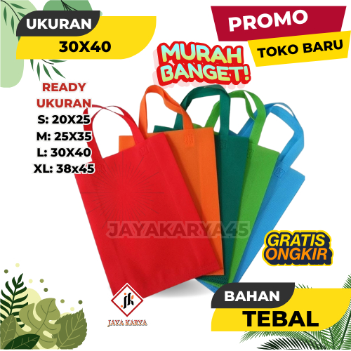 

Tas Spunbond Polos Murah – Souvenir Hajatan Ulang Tahun Tasyakuran Promosi 20x25 25x35 30x40 38x45