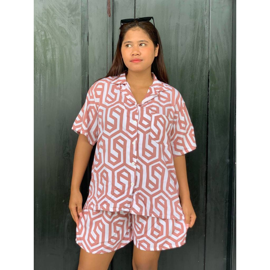 Oneset Setelan Pyama rayon Pendek Baju Bali  Rayon Premium Kualitas Butik Harga Konveksi langsung