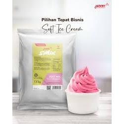 

[oddsolshop] pekanbaru/Haan Smix Strawberry 1.5KG Bubuk Es Krim Stroberi Ice Cream Mix 1500GR
