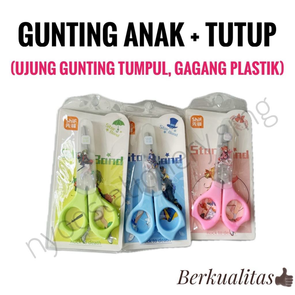 

(1 PC) GUNTING ANAK PLASTIK TUMPUL DENGAN TUTUP SHIF 1722