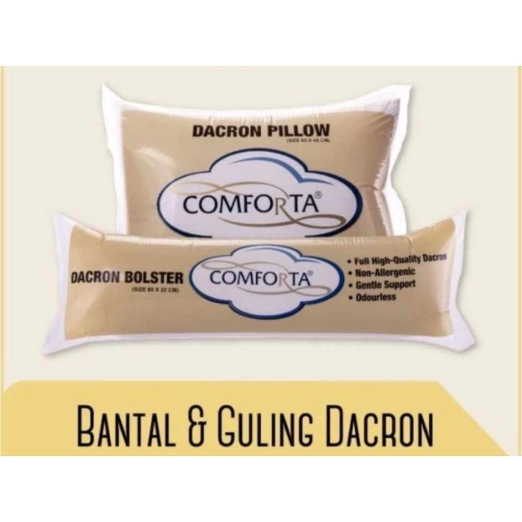 ORIGINAL BANTAL GULING COMFORTA DACRON ANTI BAKTERI LEMBUT DAN EMPUK