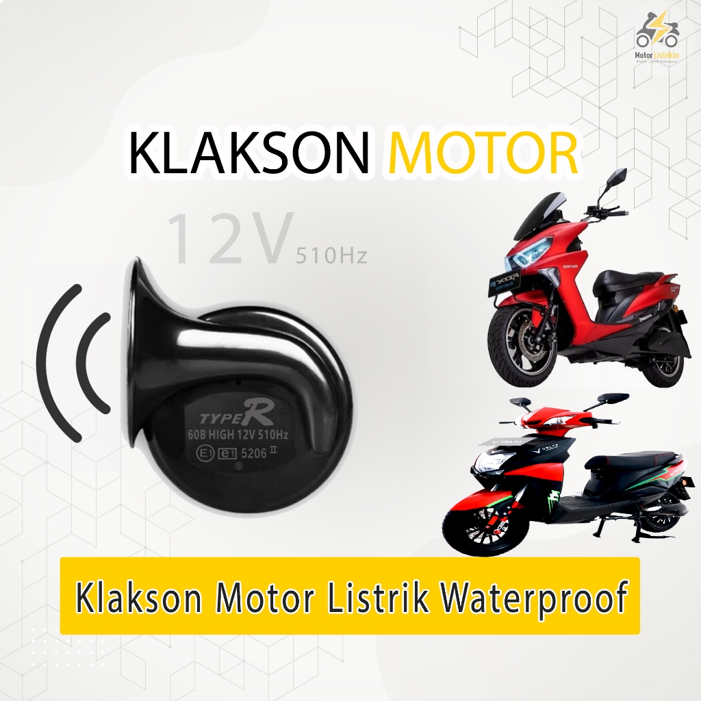 Klakson Motor Listrik Waterproof Klakson Keong Motor anti Air