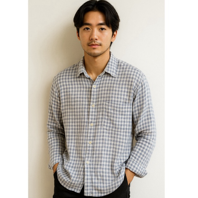 KEMEJA TARTAN UNIQLO LD 118 XXL XL JUMBO