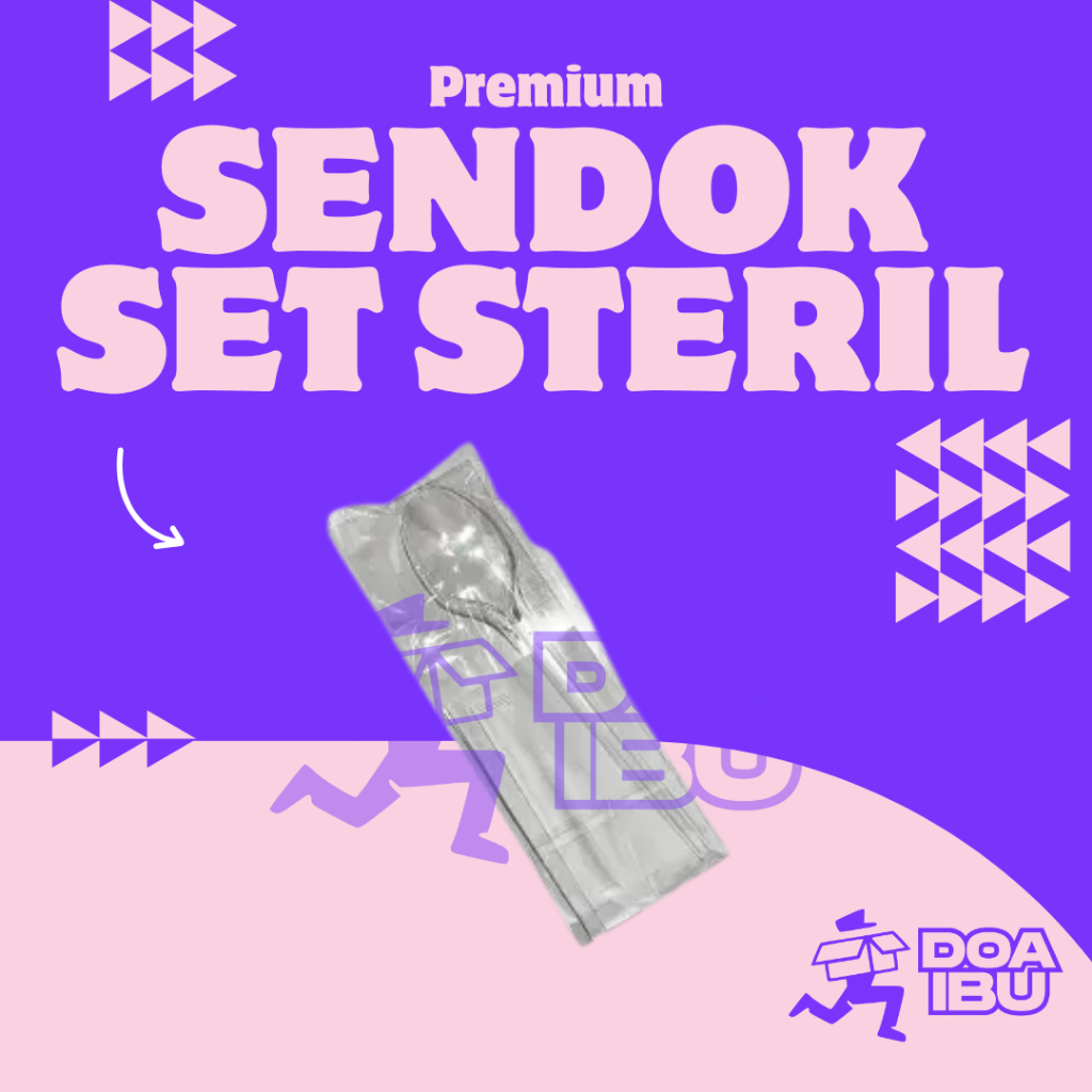 [isi 50 SET] SENDOK SET STERIL / SENDOK SET TISSUE TUSUK GIGI / SENDOK PUTIH SET / Set Sendok Garpu 