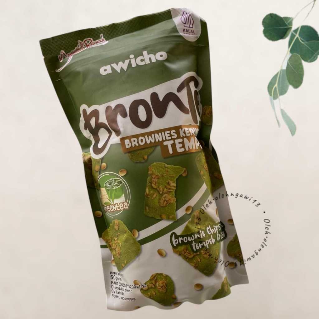 

Brownies Tempe kering, Bronte GREENTEA, Brownies Tempe Crispy, Oleh Oleh Ngawi, Jajanan Ngawi