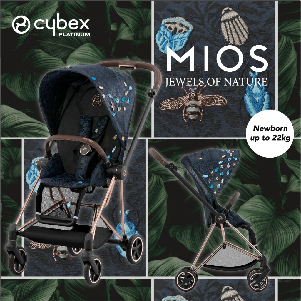 CYBEX Platinum Stroller Mios Jewels Of Nature Rose Gold Chassis