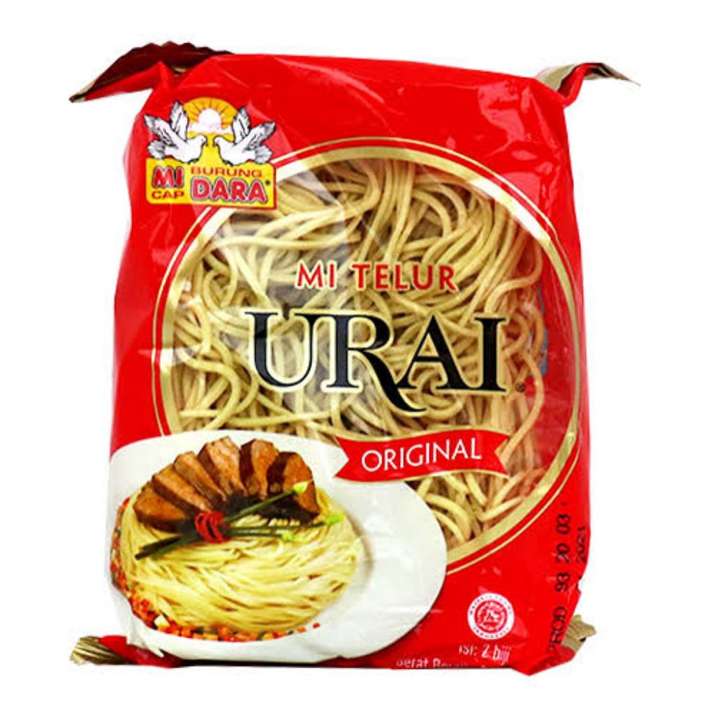 

Burung Dara Mie Urai Mi Telur Original 140 gram