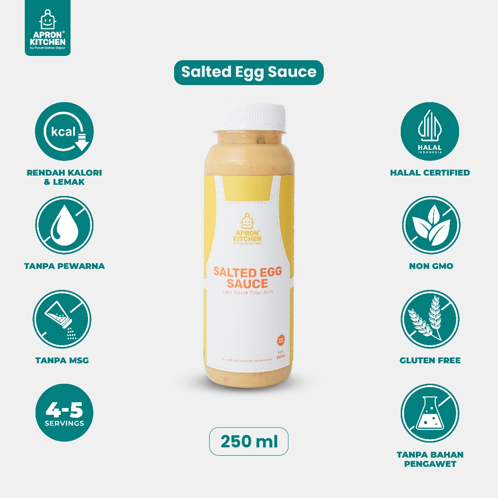 

Apron Kitchen Telur Asin Saus Bumbu Masak Salted Egg 250ml