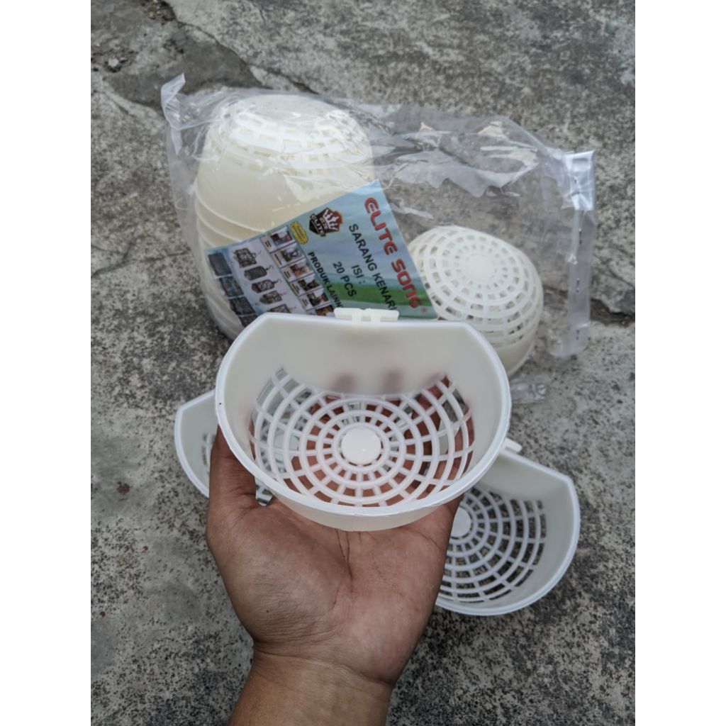Ready Stok Tempat Sarang Burung Kenari Tarangan Burung Plastik Elite Song