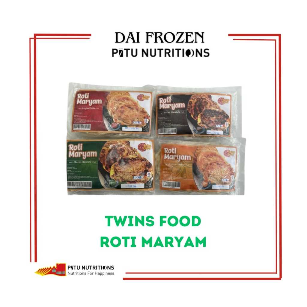 

Dai Frozen Roti Maryam isi 5 merk twins food (aneka rasa)