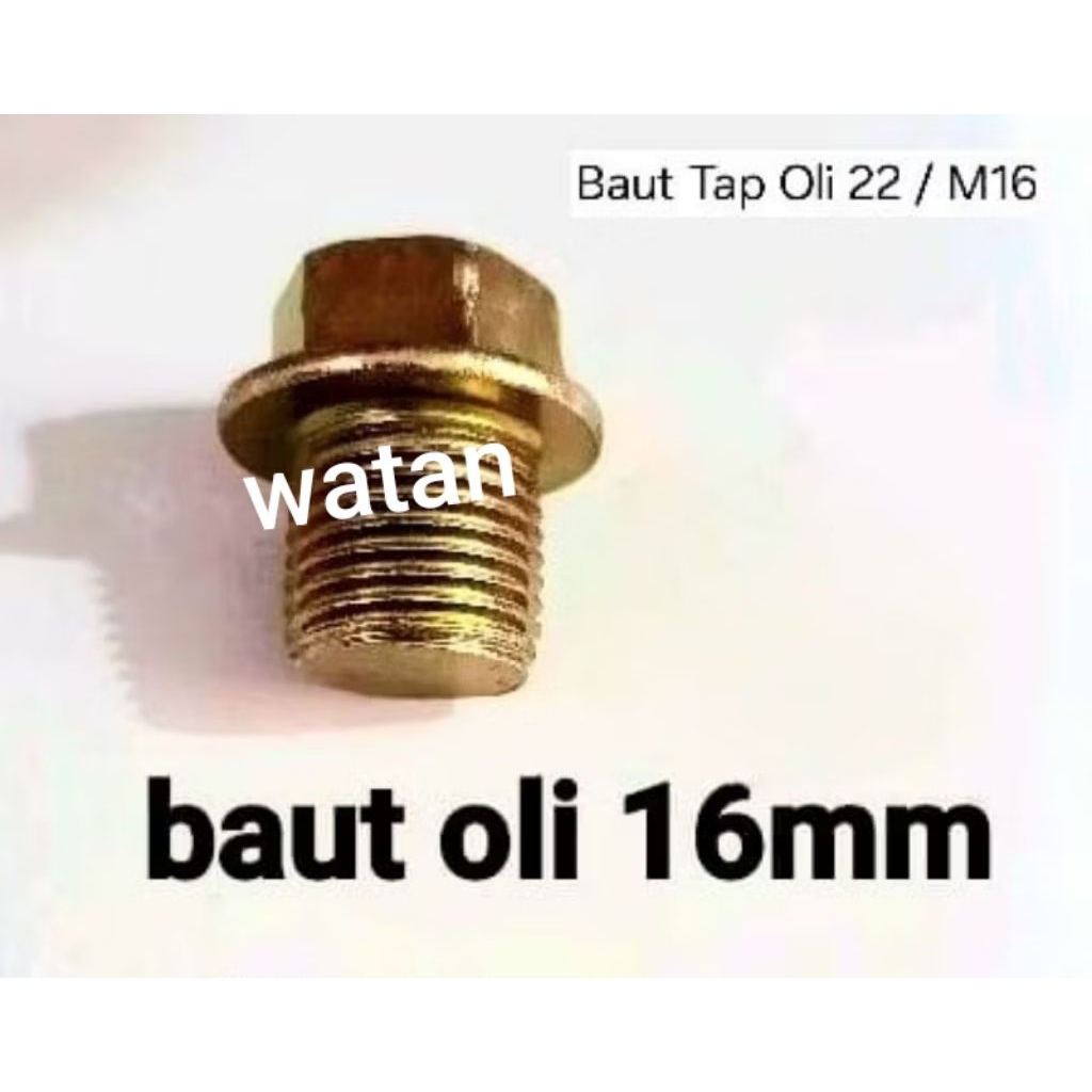 Baut tap oli M16 / Baut tap oli baut 22 Over size drat 1,5 Universal