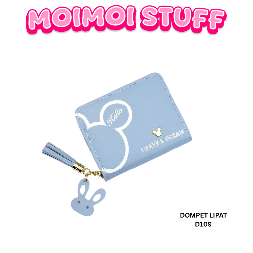 MM - DOMPET WANITA LIPAT D109 DOMPET KARAKTER LUCU KARTUN