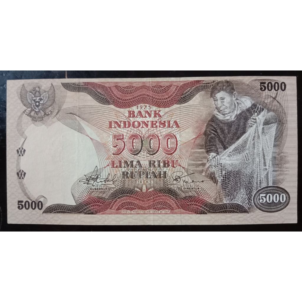 UANGKUNO 5.000 RUPIAH PENJALA THN 1975