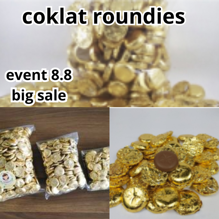 

promo top cokelat golden rousdien koin berbagai kemasan