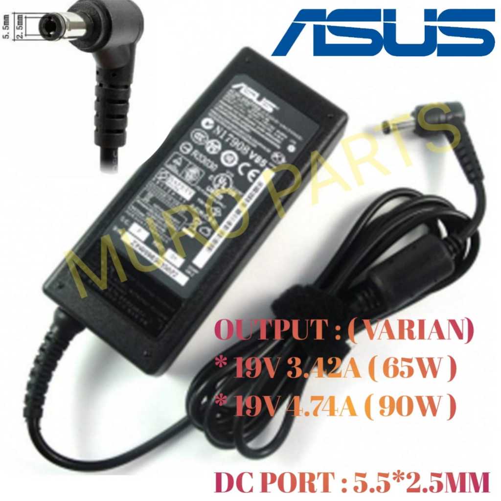 ADAPTOR ADAPTER CHARGER CASAN COLOKAN LAPTOP ASUS X301 X301A X301U Q301 Q301L Q301LA Q301LP E301 E30