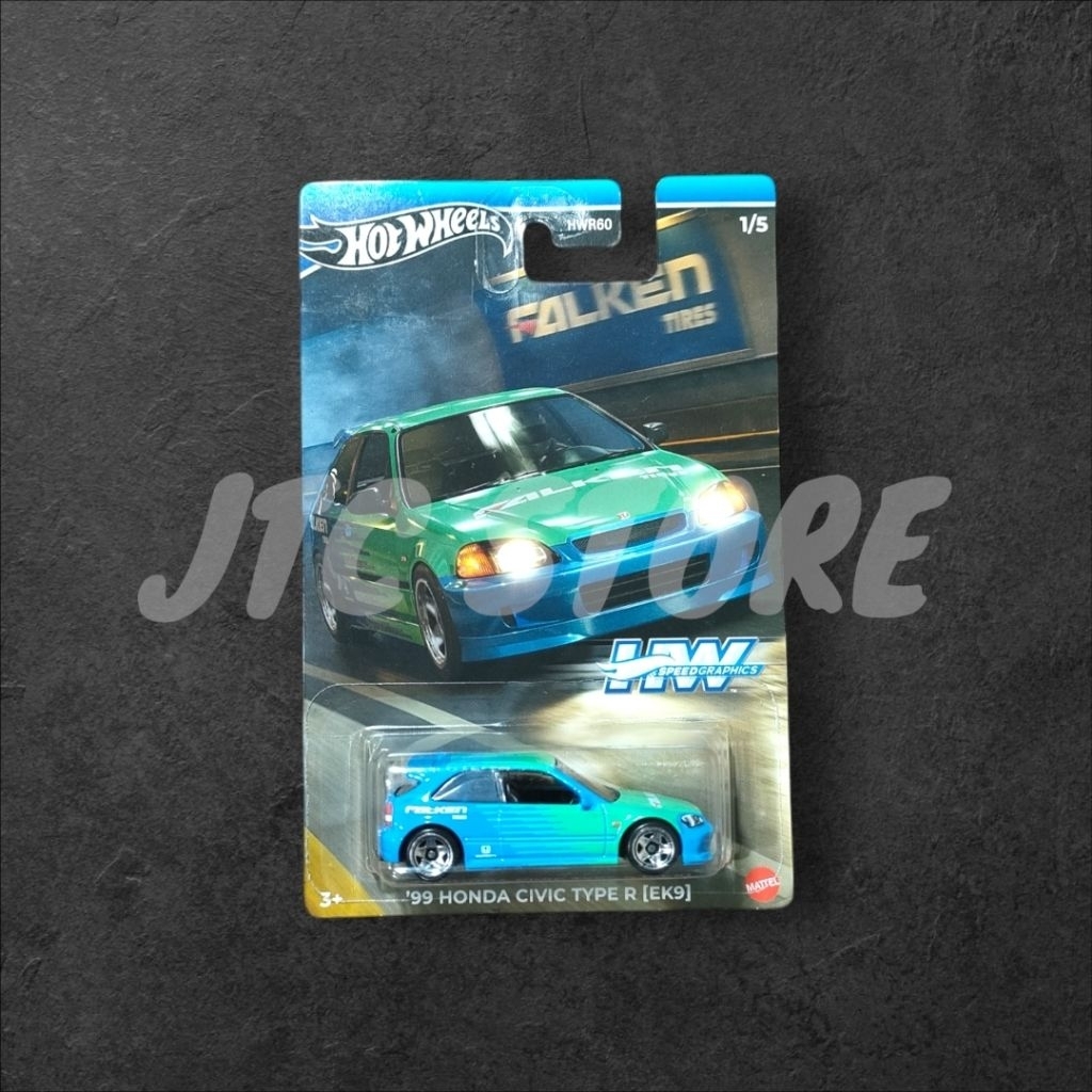 Hotwheels Honda Civic EK9 Falken