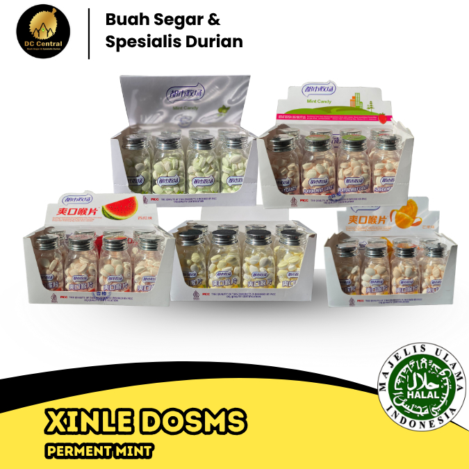 

Permen Buah XINLE DOSMC | All Varian | KLAMBOY | MINT | LIME | LEMON | SEMANGKA | STRAWBERRY | Jasmine Tea | Peach | 1 PACK