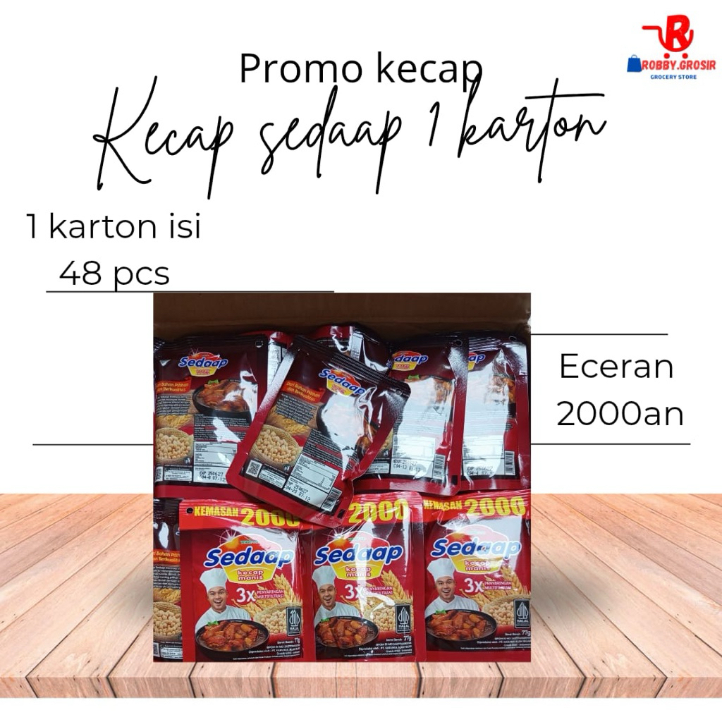 

kecap sedaap 77 ml 1 karton