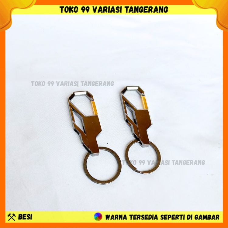 GANTUNGAN KUNCI LOGAM REMOTE MOBIL MOTOR LOGAM