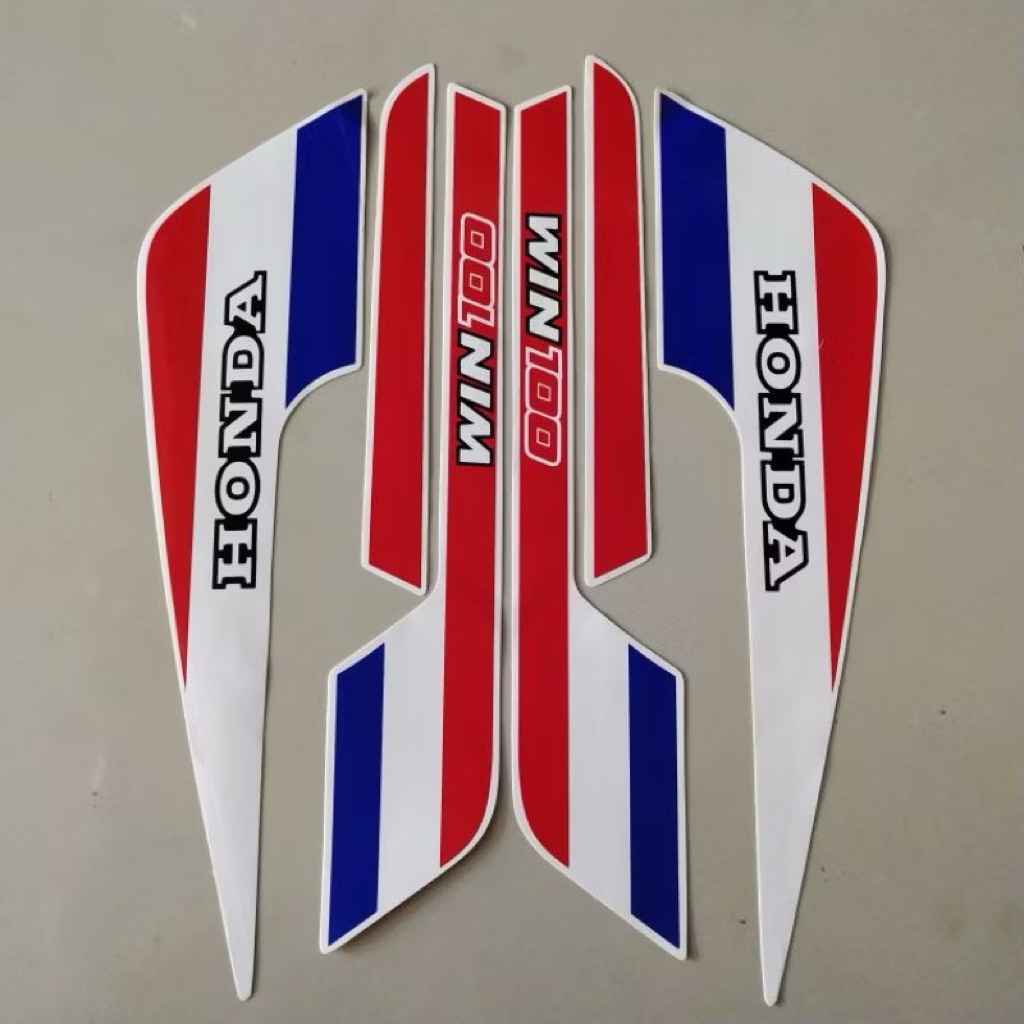 Striping Stiker Polet list motor honda win 100 91 1991 stiker list body standar berkualitas terbaik 
