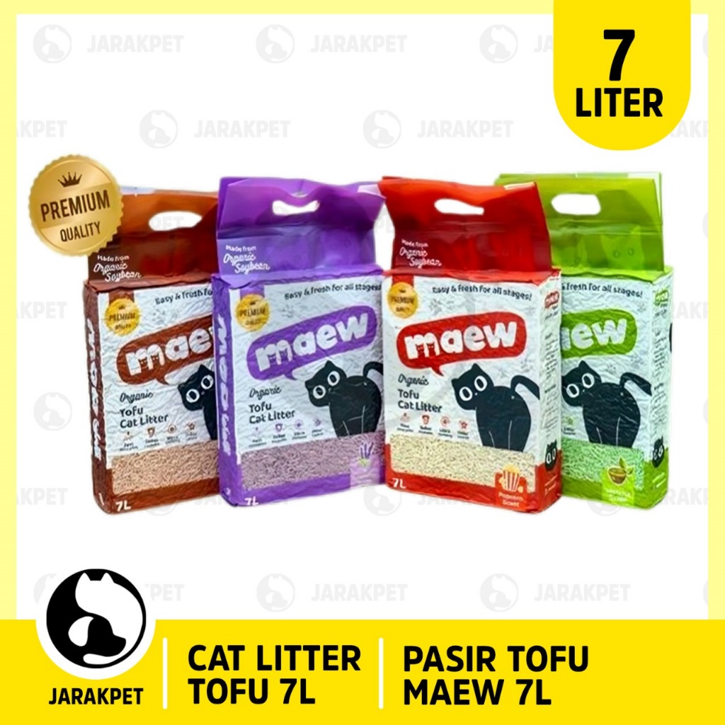 Pasir tofu maew coffee  - Kopi- Pasir tofu maew lavender - Pasir tofu popcorn - Pasir kucing Matcha 