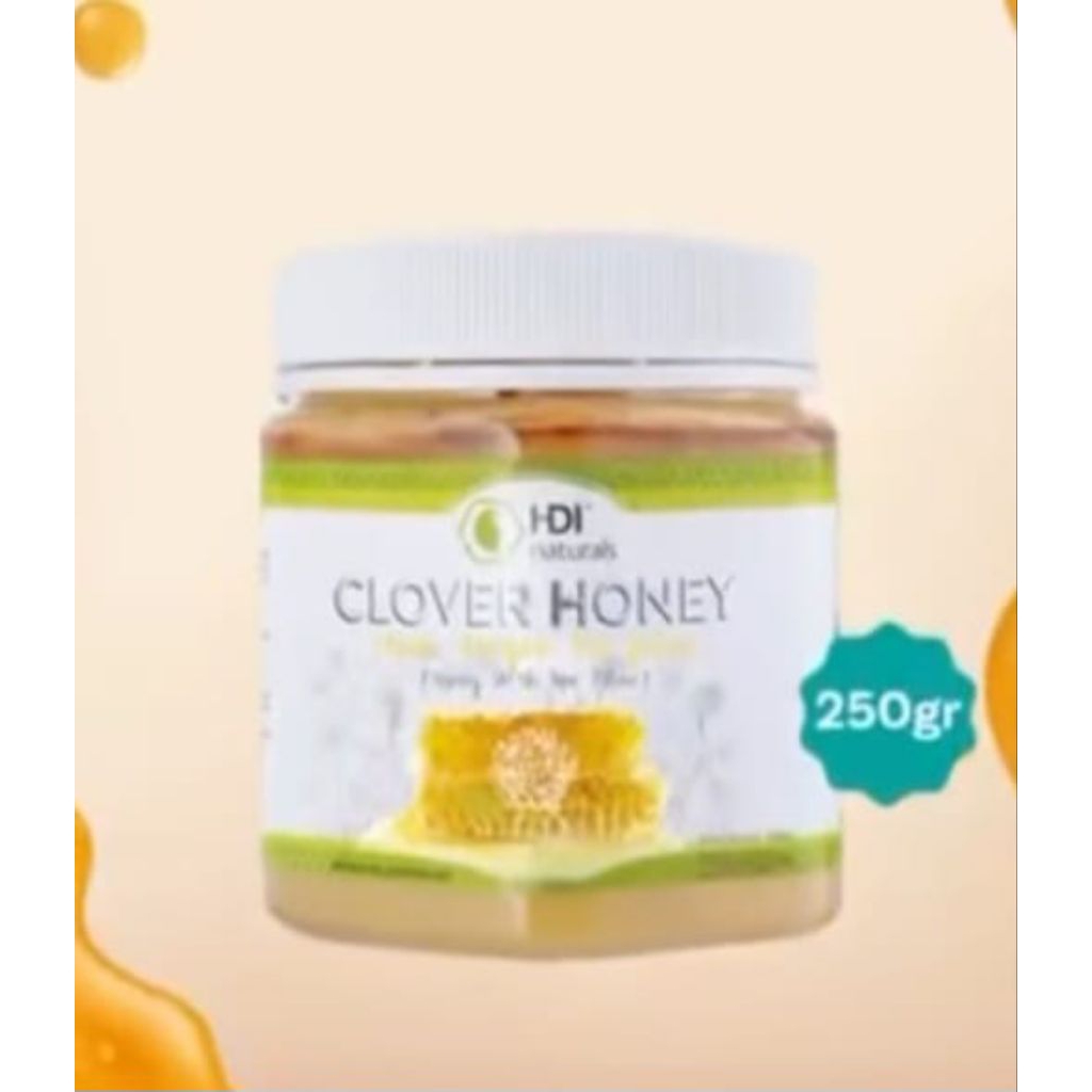 

clover honey 250gr exp 2028 ori free sendok kayu